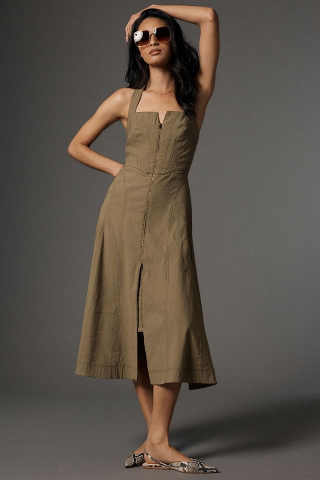 Zip-Front Corset Dress #1
