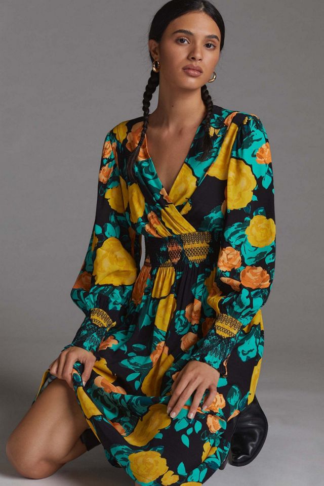 Plenty by Tracy Reese Floral Tie Back Midi Dress #3