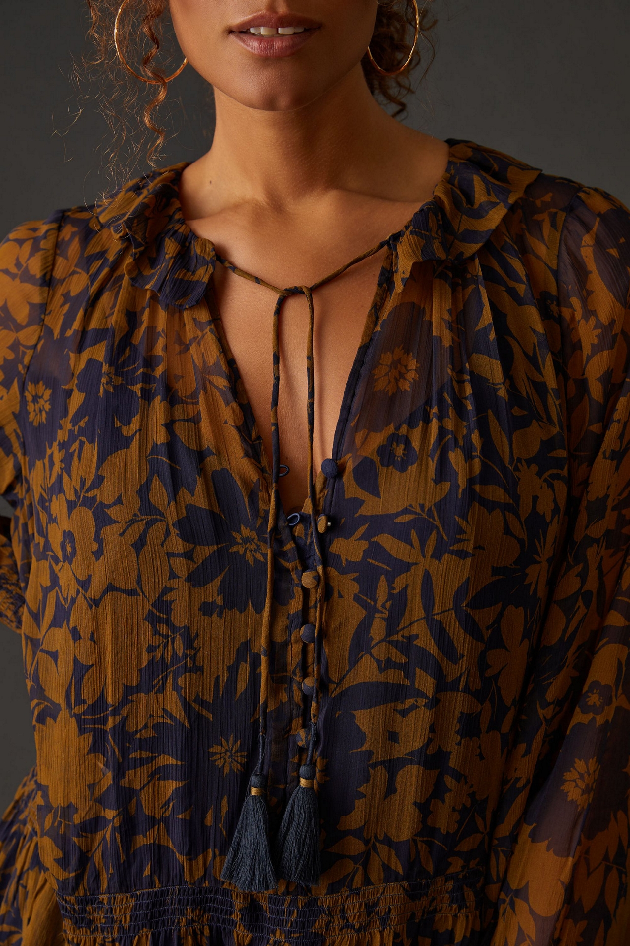 The Marais Printed Chiffon Mini Dress