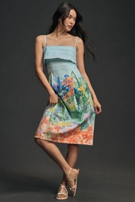 Maeve Halter Tiered Maxi Dress