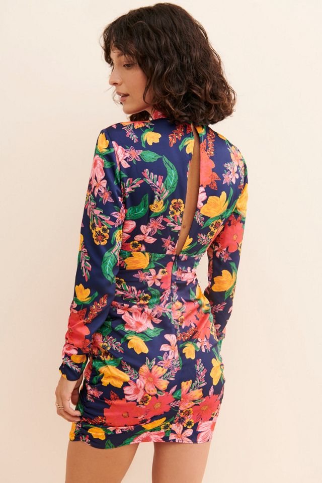 Finders Keepers Navy Floral Mini Dress #1