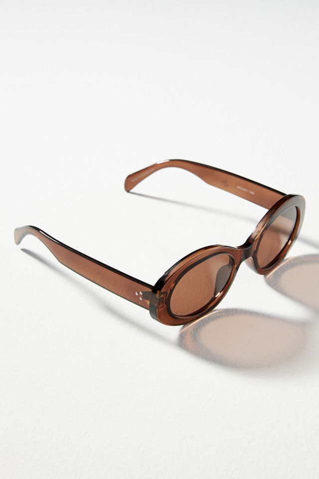 Slim Bubble Oval Sunglasses #1