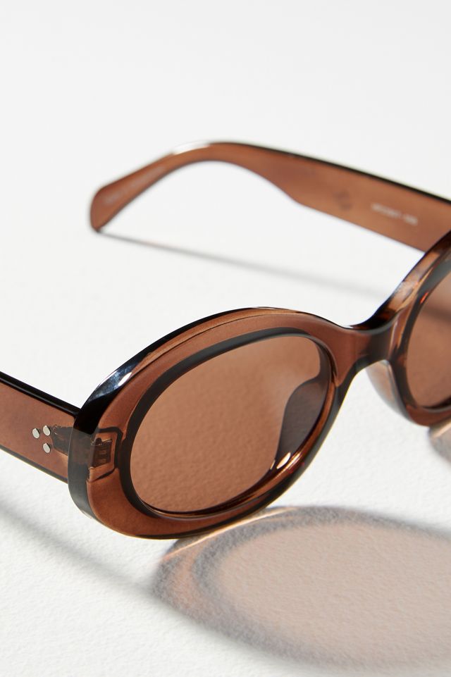 Slim Bubble Oval Sunglasses #2