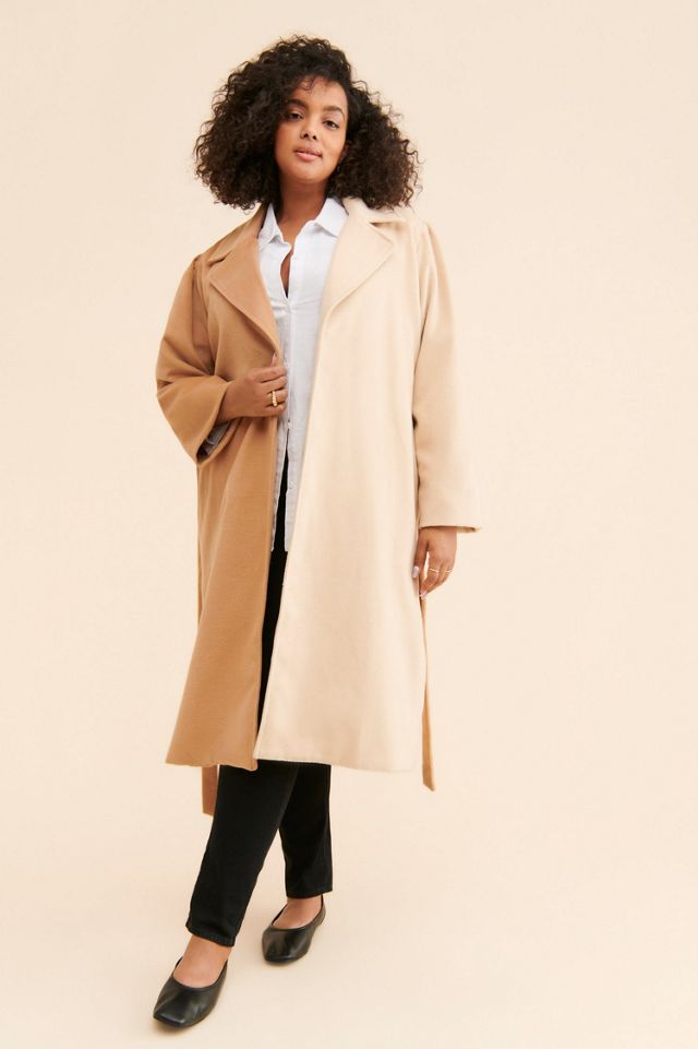 Du Paradis Two Tone Oversized Overcoat #2
