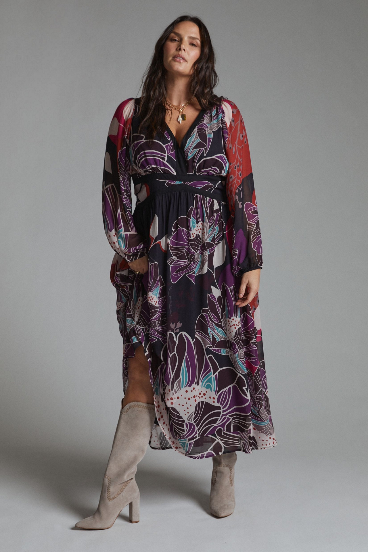 Let Me Be Floral Midi Dress