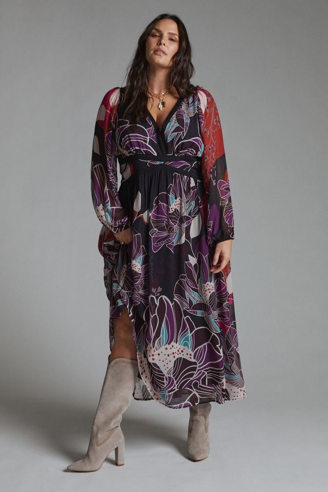 Anthropologie Let Me Be Floral Midi popular Dress