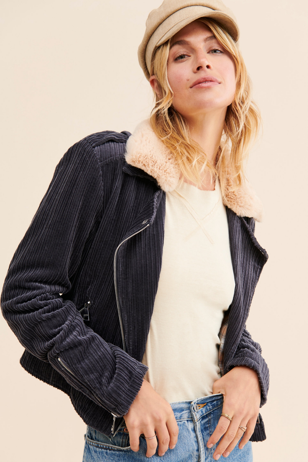 Vigoss Corduroy Moto Jacket