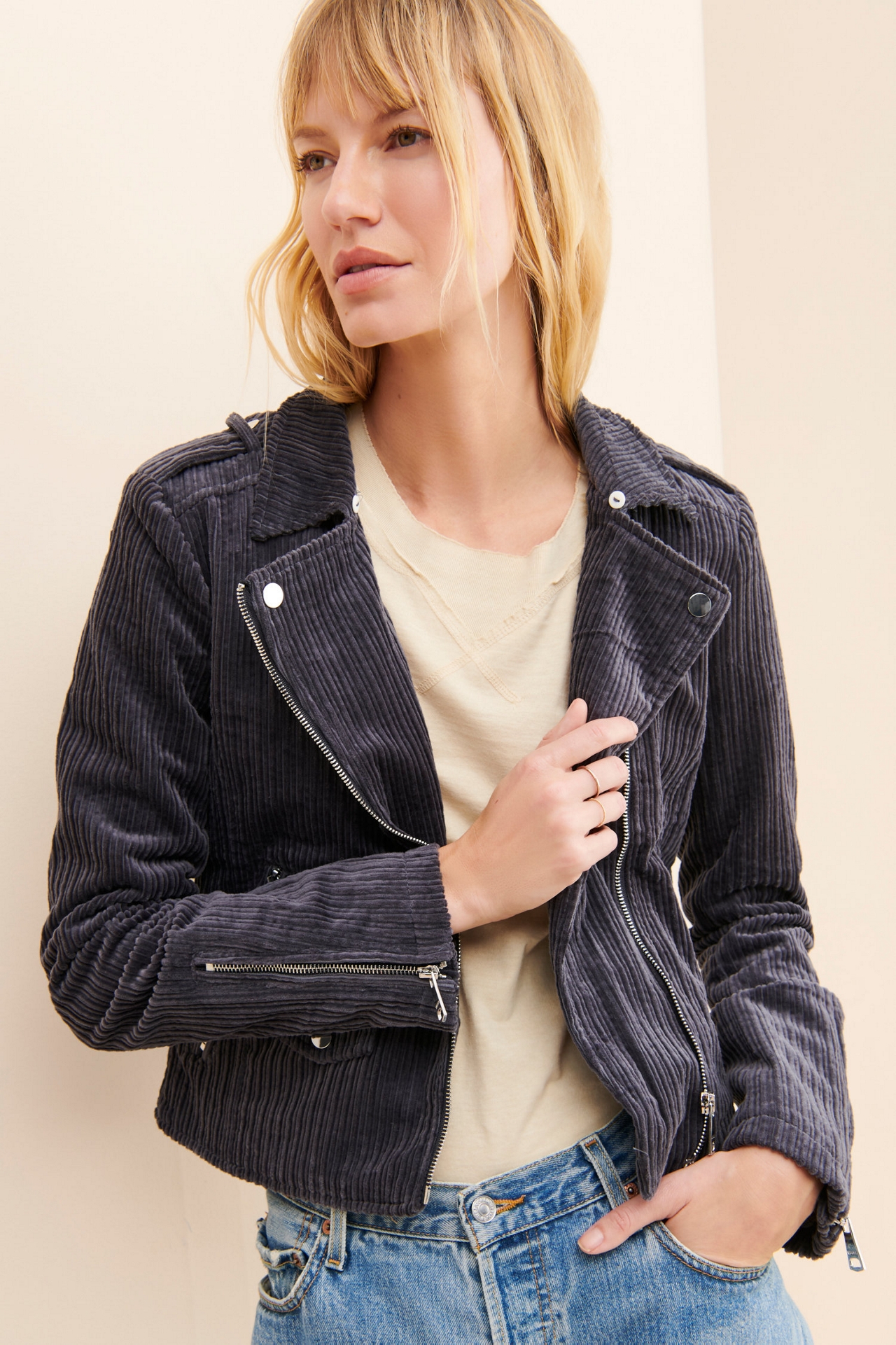 Vigoss Corduroy Moto Jacket