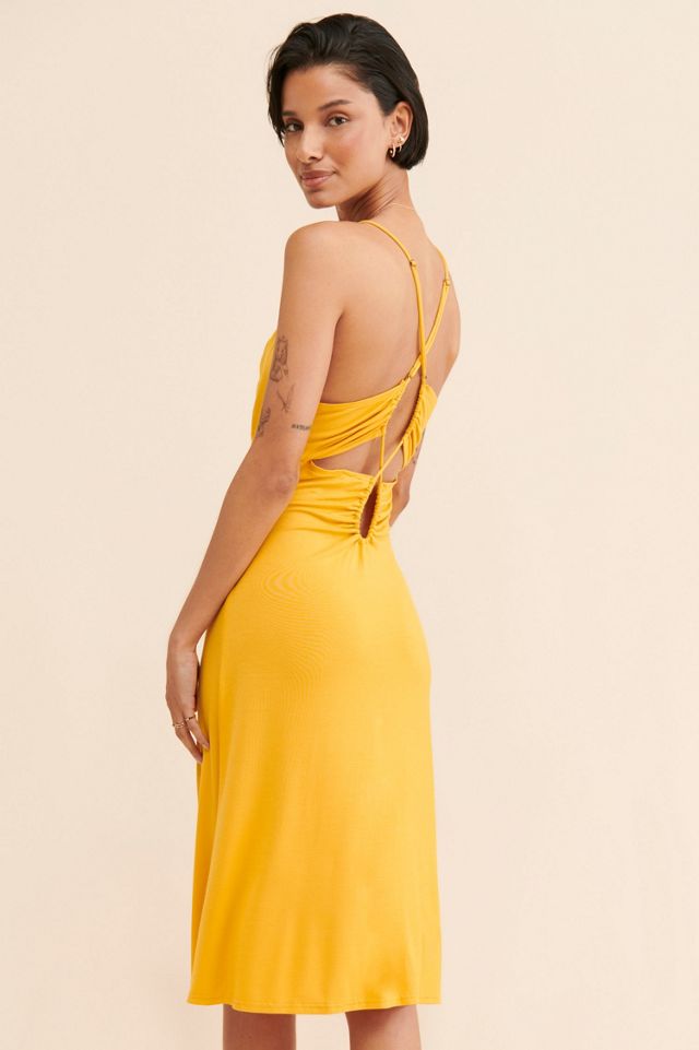 Strappy Cutout Midi Dress #1