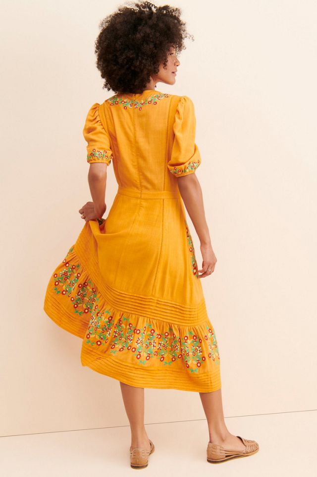 Ollari Dori Floral Midi Dress #1