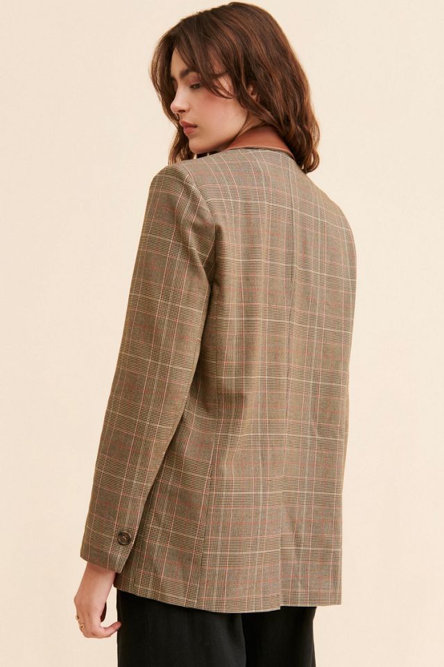 BB Dakota Audrey Plaid Blazer #2