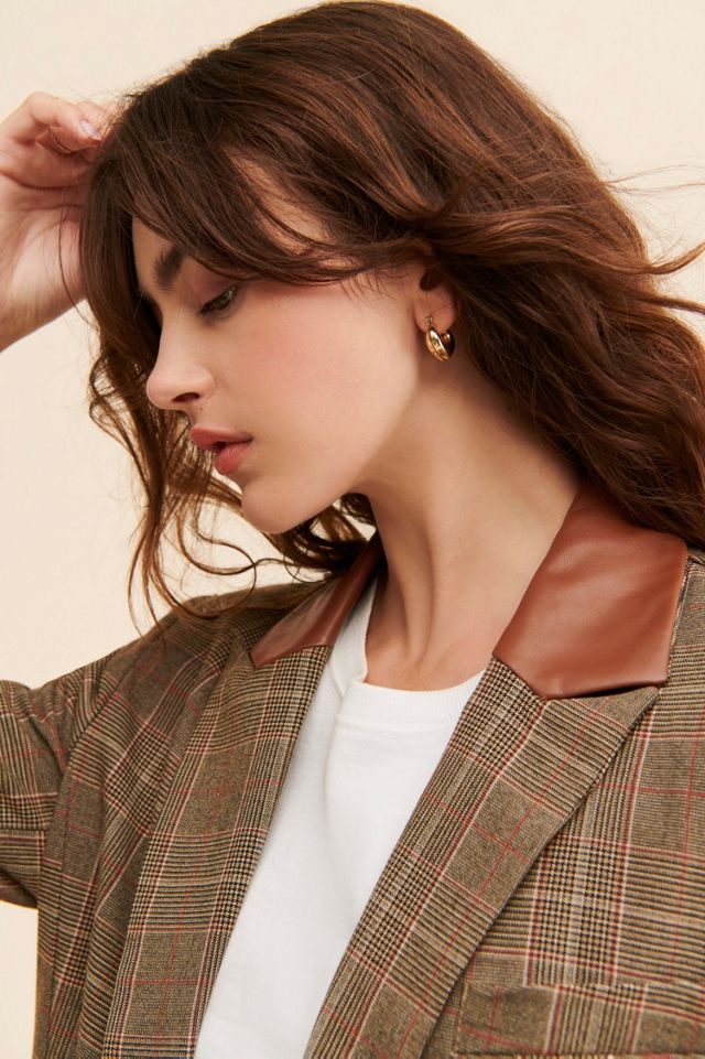 BB Dakota Audrey Plaid Blazer #3