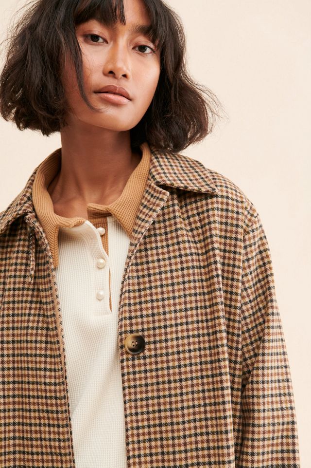 If By Sea Menswear Plaid Overcoat #2