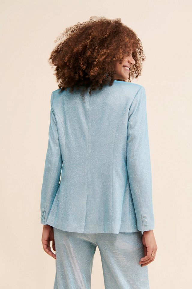 Flat White Serena Sparkle Blazer #1