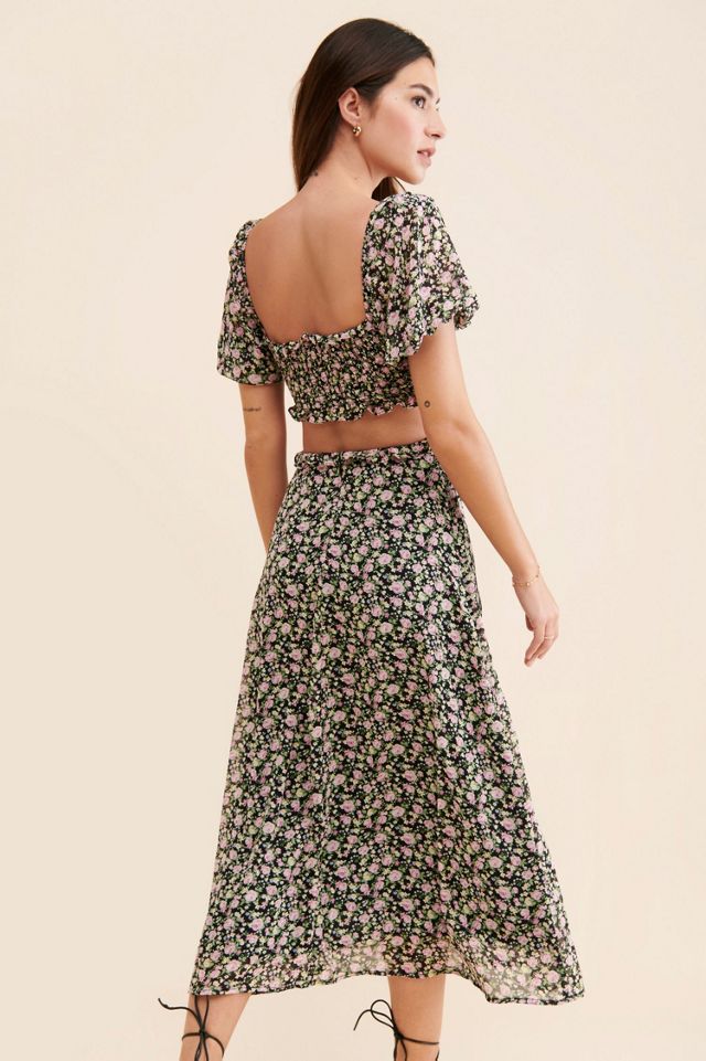 ASTR the Label Ruffle Cutout Midi Dress #1