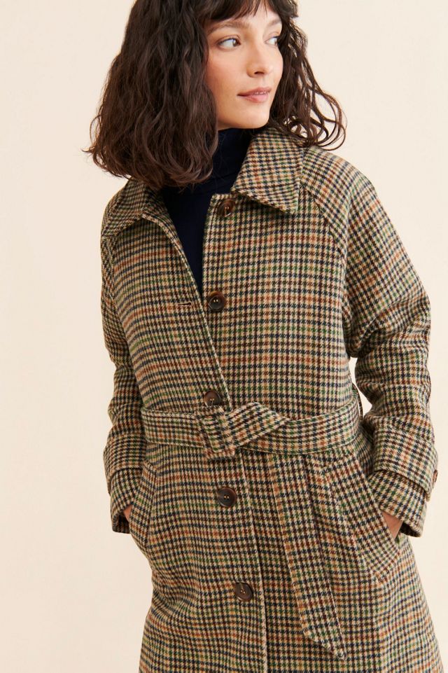 Suncoo Evan Plaid Overcoat #2