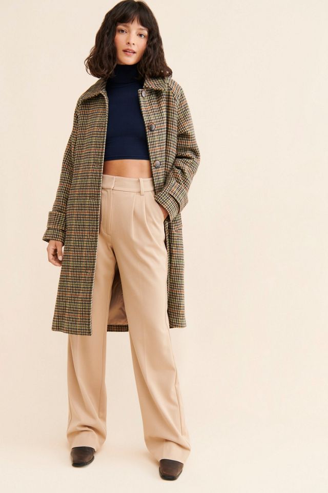 Suncoo Evan Plaid Overcoat #3