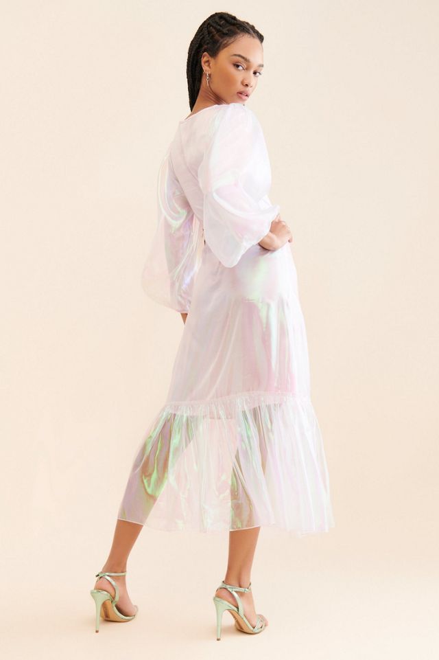 Pinnacle By Shruti Sancheti Metallic Organza Maxi Dress #1