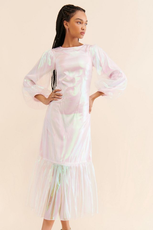 Pinnacle By Shruti Sancheti Metallic Organza Maxi Dress #3
