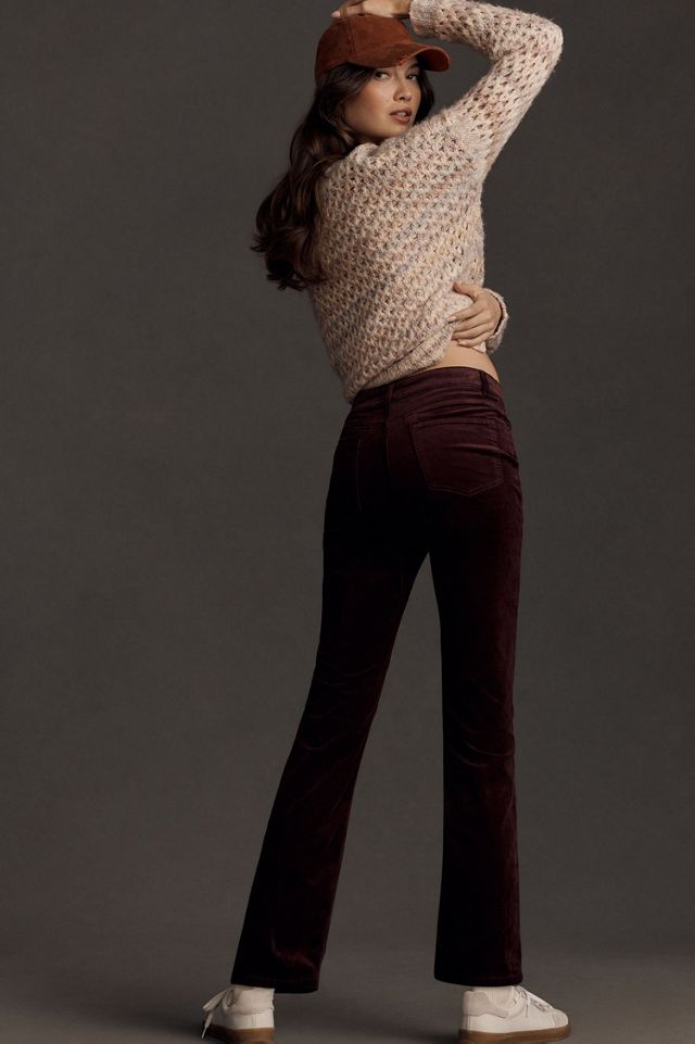 Pilcro The Yaya Mid-Rise Crop Flare Jeans: Velvet Edition #2