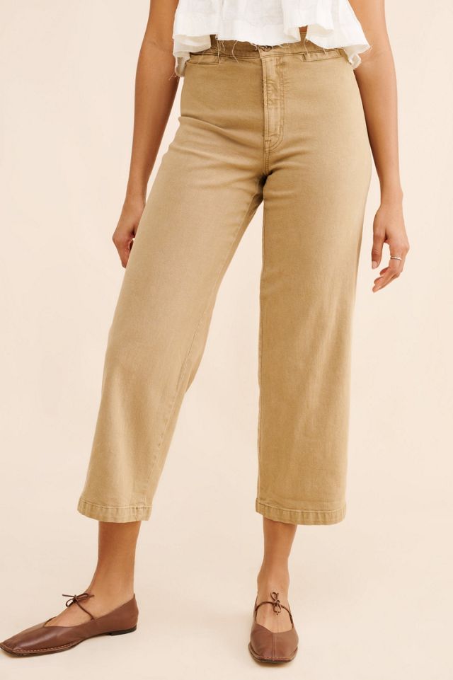 Madewell Emmett Garment Dye Wide Leg Cropped Pants #2
