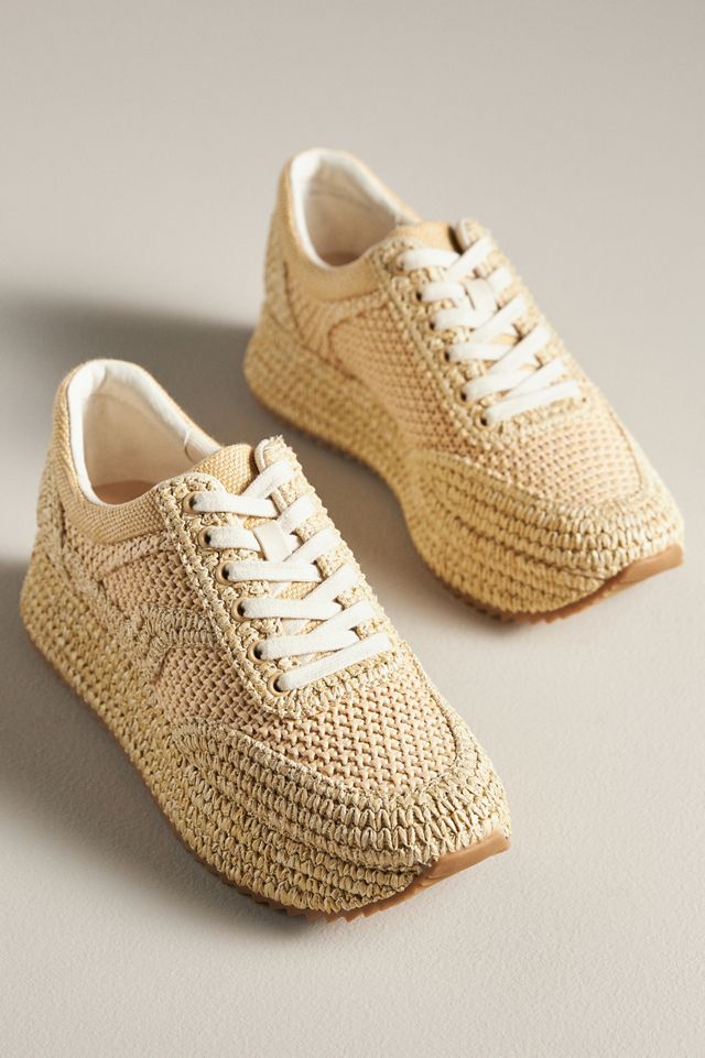 Dolce Vita Shyloh Raffia Platform Sneakers #1