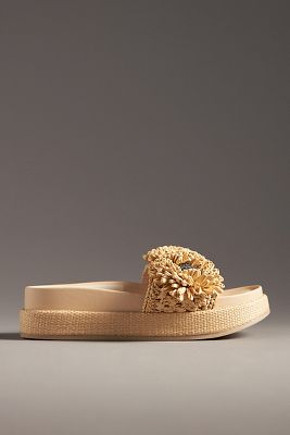 Dolce Vita Sidona Flower Sandals In Beige
