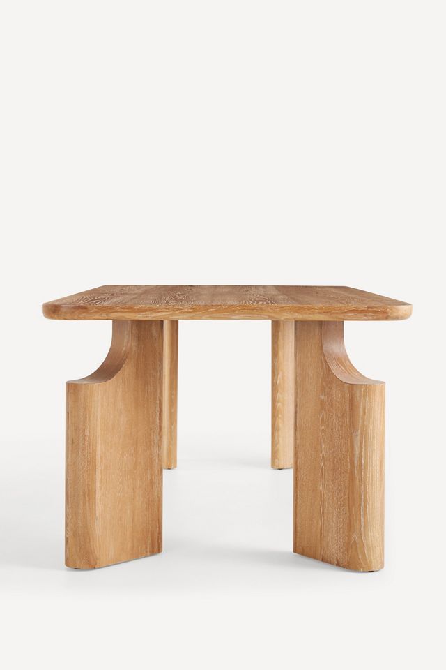 Ava Rectangular 84" Oak Dining Table #1