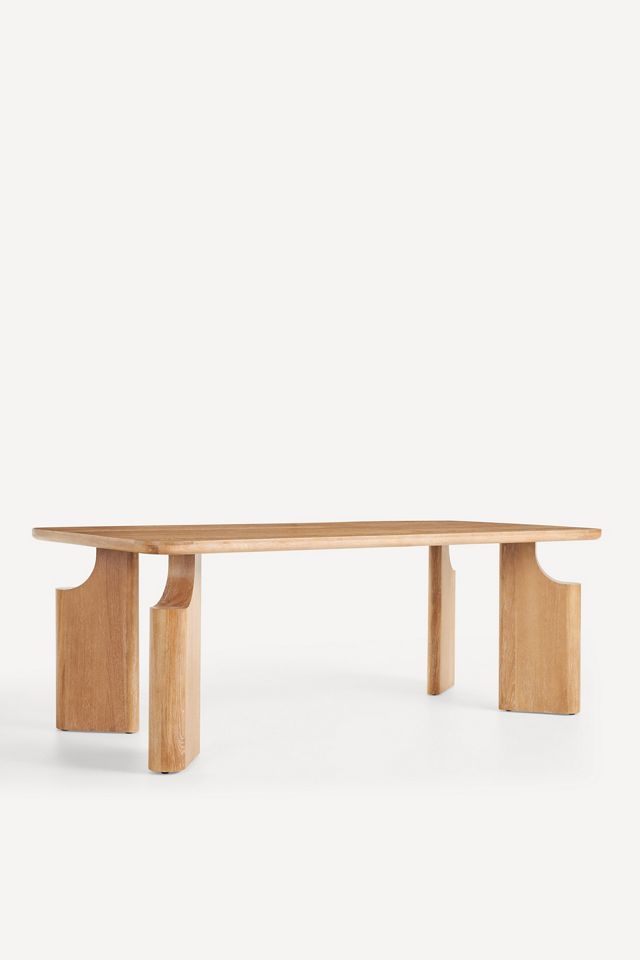 Ava Rectangular 84" Oak Dining Table #3