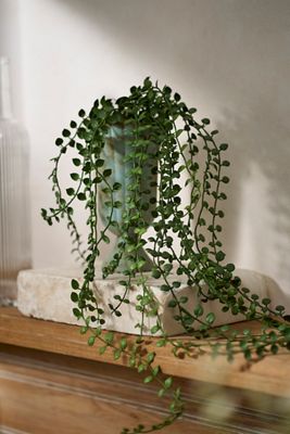 Faux Button Leaf Spray
