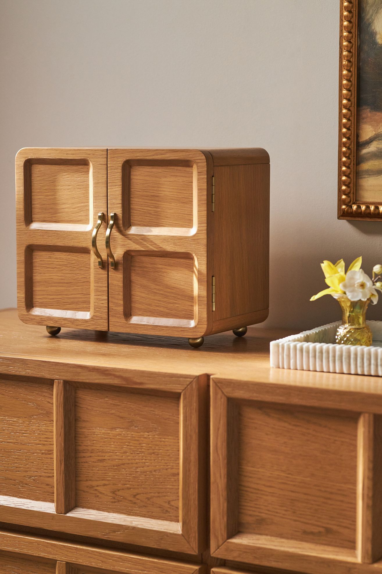 Elle Jewelry Storage Cabinet - Natural, One Size
