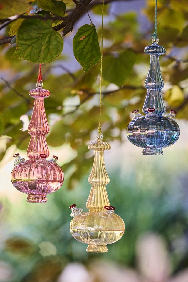 Glass Hummingbird Feeder #1