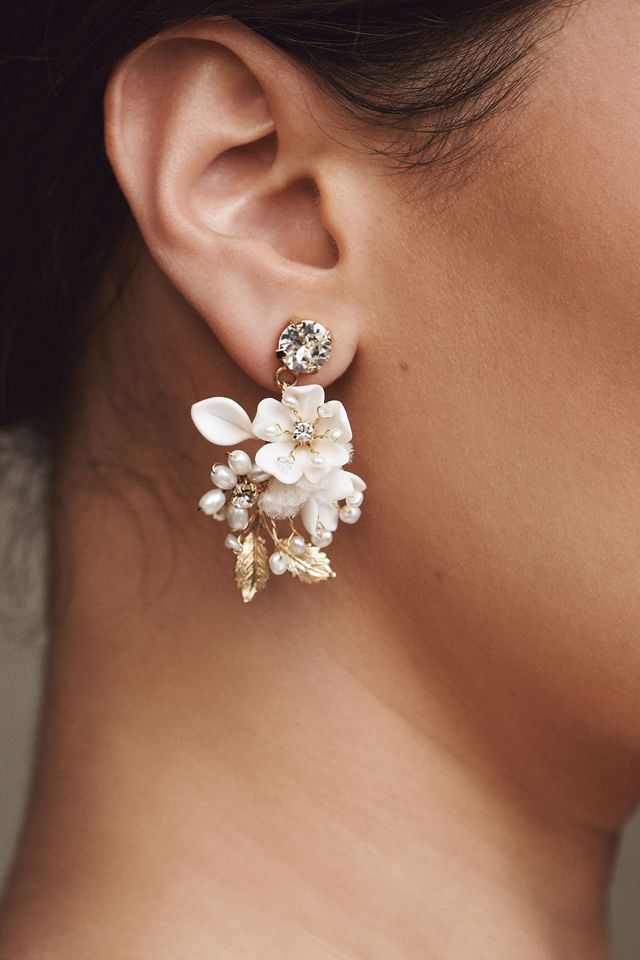 Twigs & Honey Petite Floral & Crystal Earrings #1