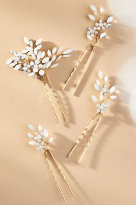Anthropologie☆Twigs & Honey クリスタル フローラ ヘアコーム Anthropologie☆Twigs & Honey クリスタル フローラ ヘアコーム