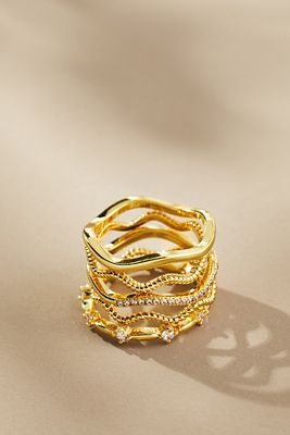 Uncommon James Vintage Layered Rings Set of 5
