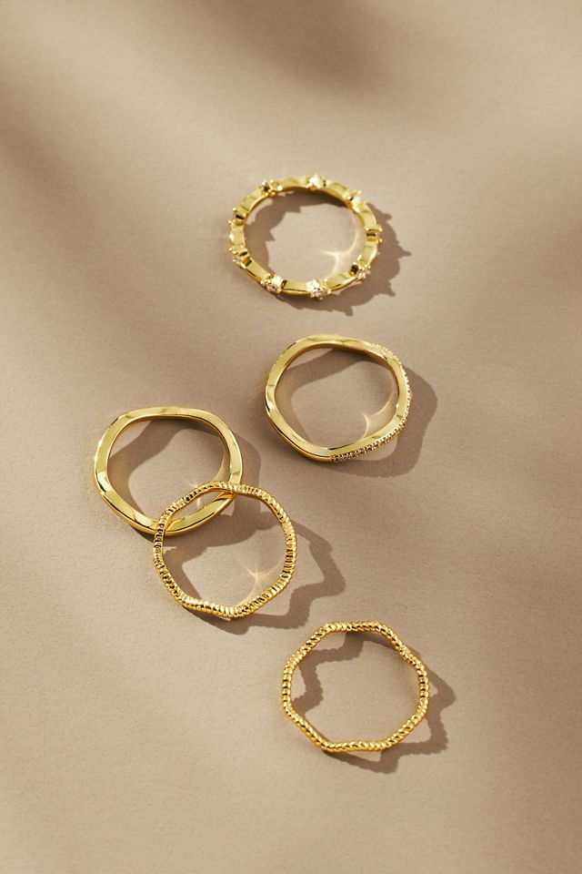 Uncommon James Vintage Layered Rings, Set of 5 #1