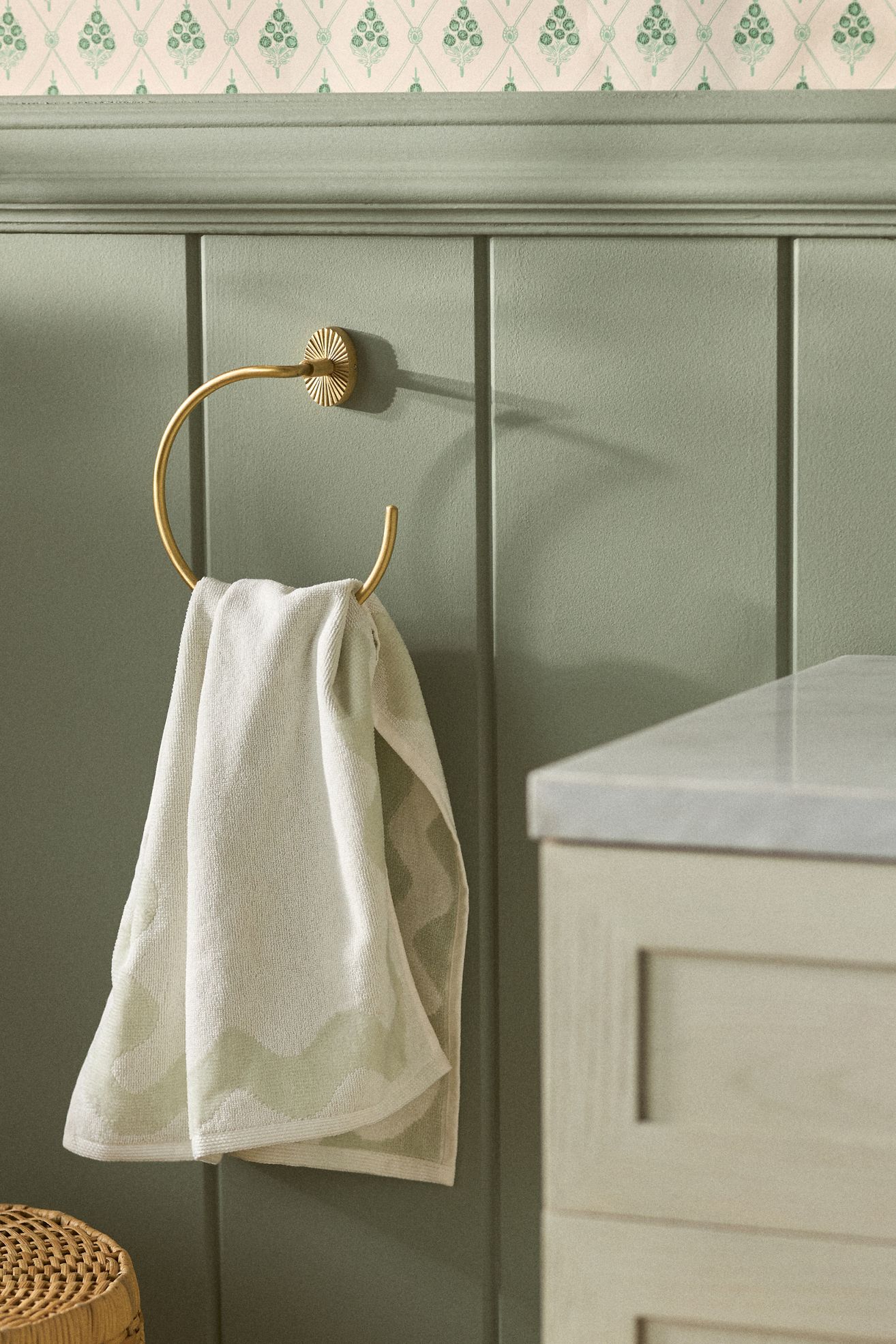 Alister Towel Ring - Brushed Brass, Standard, One Size