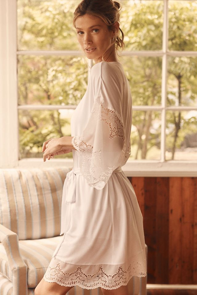 Eberjey Beatrix Lace-Trim Robe #3