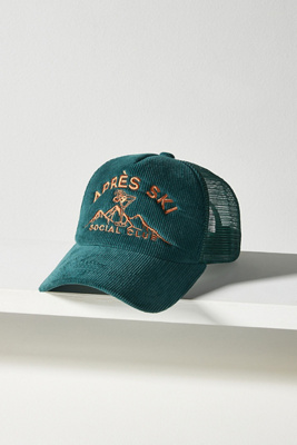 Anthropologie Worn West Apres Ski Trucker Hat Cream Corduroy Worn/West Après Ski Corduroy Trucker Hat | Anthropologie main image 4