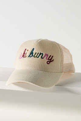 Anthropologie Worn West Apres Ski Trucker Hat Cream Corduroy Worn/West Après Ski Corduroy Trucker Hat | Anthropologie main image 3