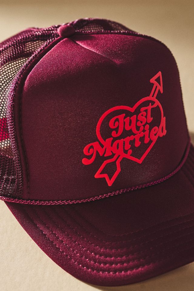 Ascot + Hart Just Married Trucker Hat #1