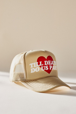 Ascot + Hart Till Death Do Us Part Trucker Hat In Beige