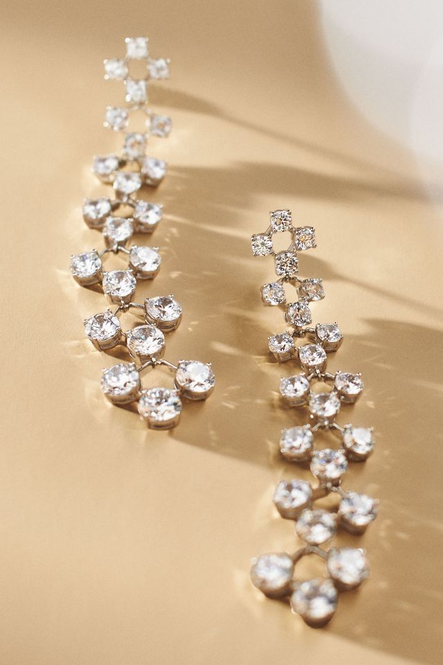 NADRI Halle Graduated Crystal Drop Earrings #2