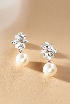 Anthropologie Pearl Dangle shops Earrings