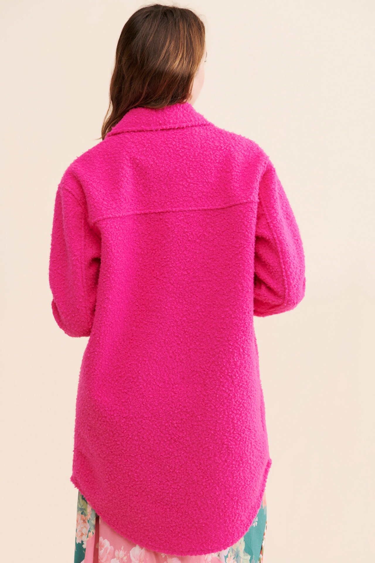 RD Style Bouclé Shirt Jacket