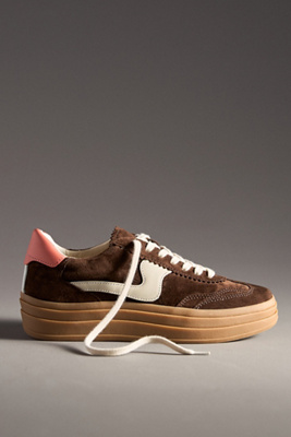 Dolce Vita Notice X Platform Sneaker In Brown