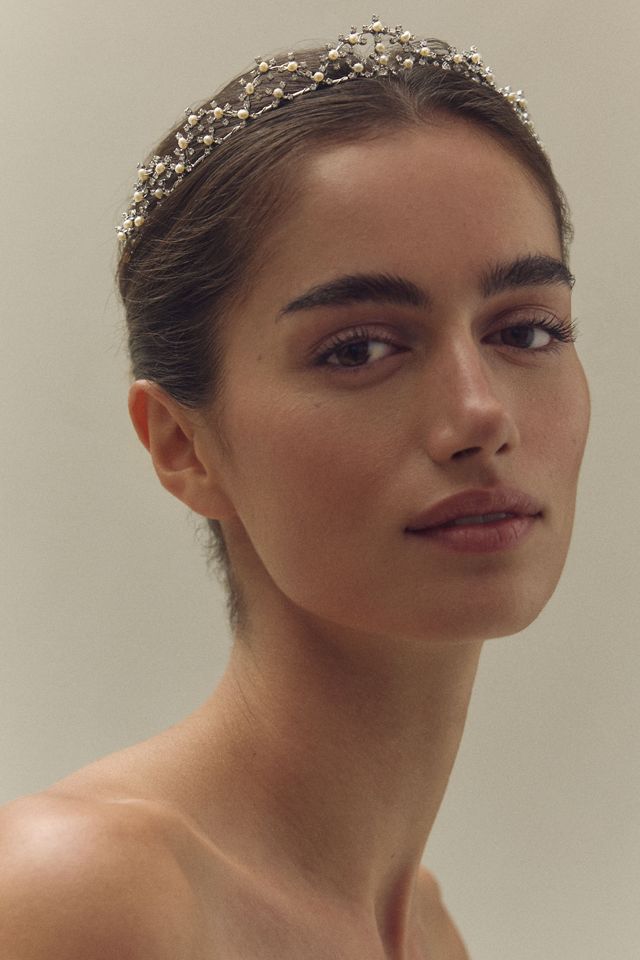 Twigs & Honey Tiny Crystal & Pearl Burst Tiara #2