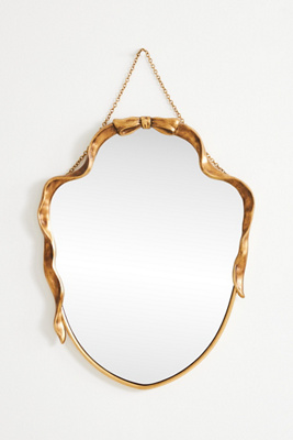 Anthropologie Bow Crest Wall Mirror