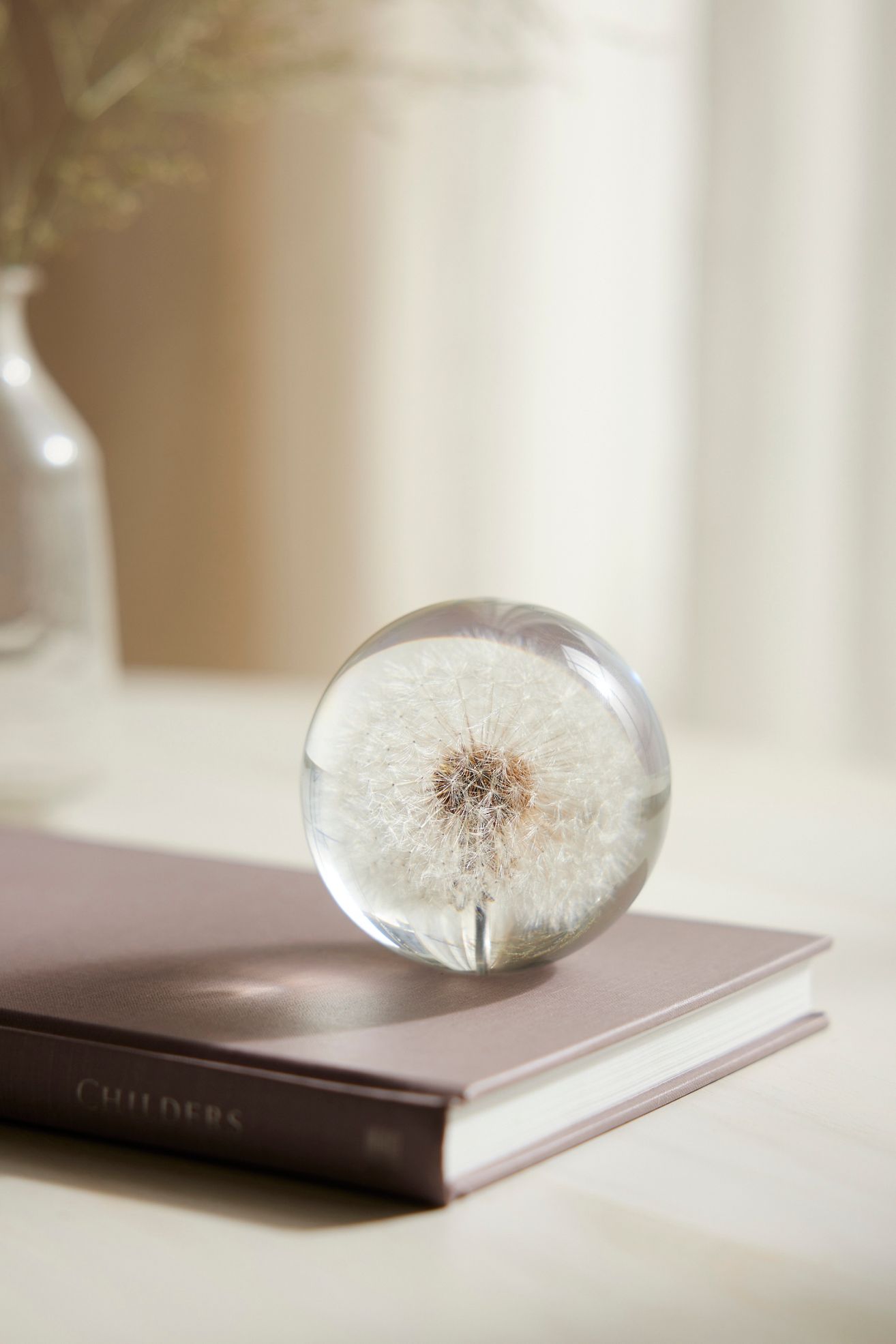 Botanical Resin Paperweight - DANDELION, One Size