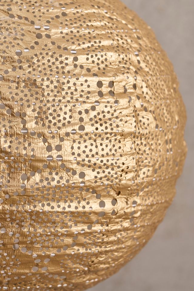 Lace Battery Lantern, Gold Round #2